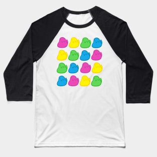 Derpy Peep Pattern Baseball T-Shirt